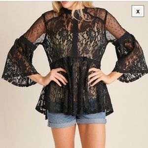 NWOT Umgee Bohemian Lace Top